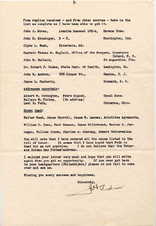 Letter from John H. Andrus to John J. Moran, page 3
