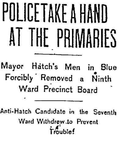 Philadelphia Inquirer, February 20, 1900 — Police Take a Hand, page 1