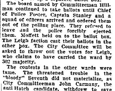 Philadelphia Inquirer, February 20, 1900 — Police Take a Hand, page 3