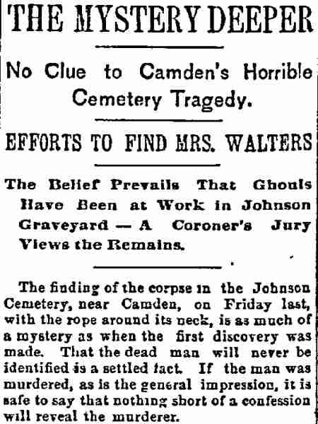 Philadelphia Inquirer, December 8, 1890 — The Mystery Deeper, page 1