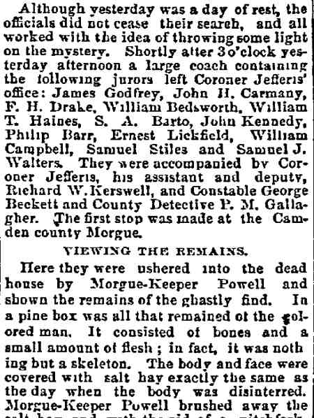 Philadelphia Inquirer, December 8, 1890 — The Mystery Deeper, page 2