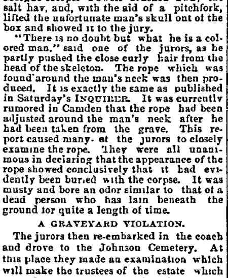 Philadelphia Inquirer, December 8, 1890 — The Mystery Deeper, page 3