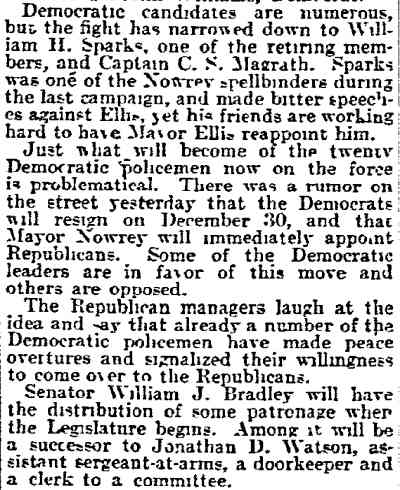 Philadelphia Inquirer, December 18, 1905 — Some Changes When Ellis Takes Office, page 2