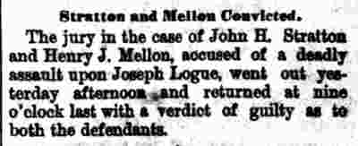 Camden Daily Courier, June 2, 1888 — Stratton and Mellon convicted