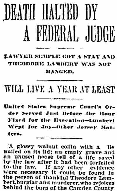 Philadelphia Inquirer, January 4, 1895, page 1
