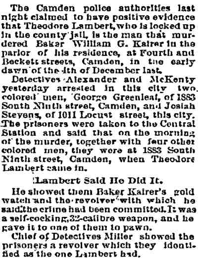 Philadelphia Inquirer, February 5, 1894, page 2