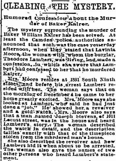 Philadelphia Inquirer, February 6, 1894, page 1