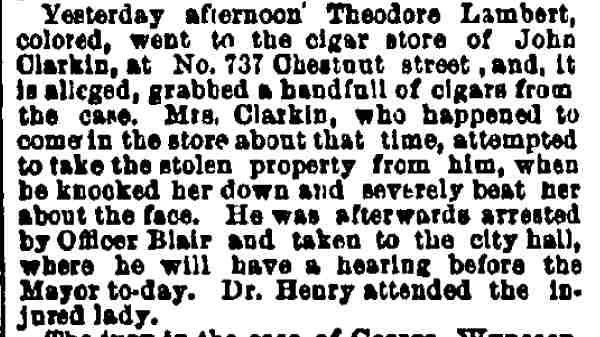 Philadelphia Inquirer, February 8, 1886