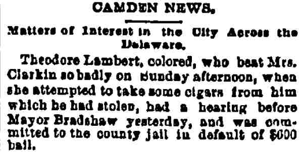 Philadelphia Inquirer, February 9, 1886