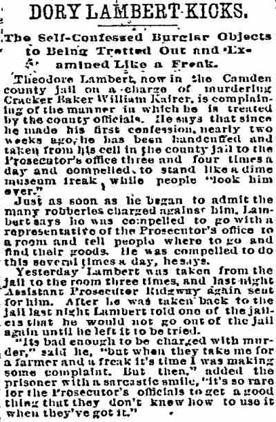 Philadelphia Inquirer, February 18, 1894