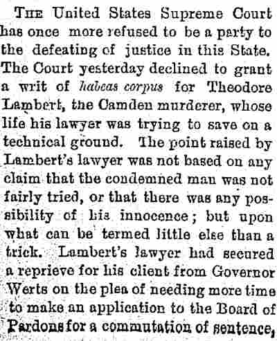 Trenton Evening Times, April 16, 1895, page 1