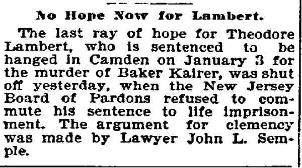 Philadelphia Inquirer, December 14, 1894