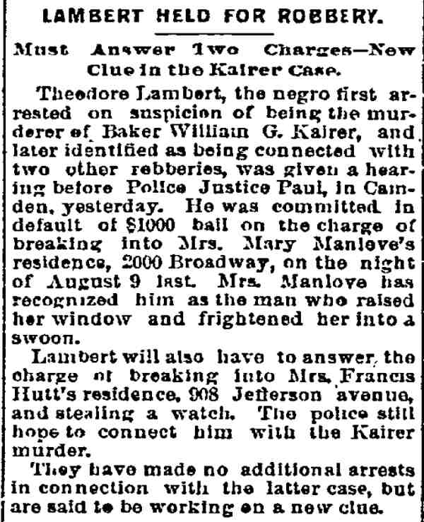 Philadelphia Inquirer, December 10, 1893