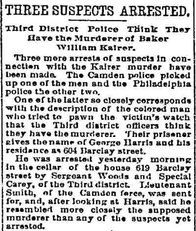 Philadelphia Inquirer, December 11, 1893, page 1