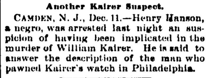 Shenandoah PA Evening Herald, December 11, 1893