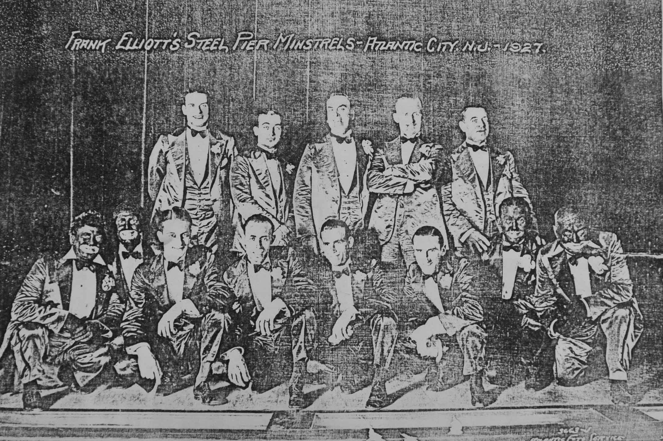 Frank Elliott's Steel Pier Minstrels, Atlantic City, 1927