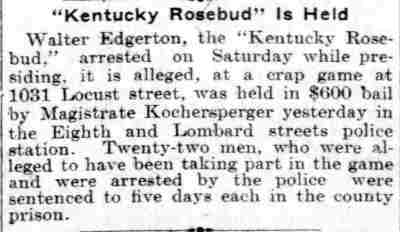 Philadelphia Inquirer, January 25, 1904 — Kentucky Rosebud