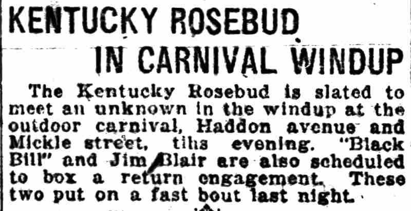 Camden Daily Courier, September 25, 1920 — Kentucky Rosebud