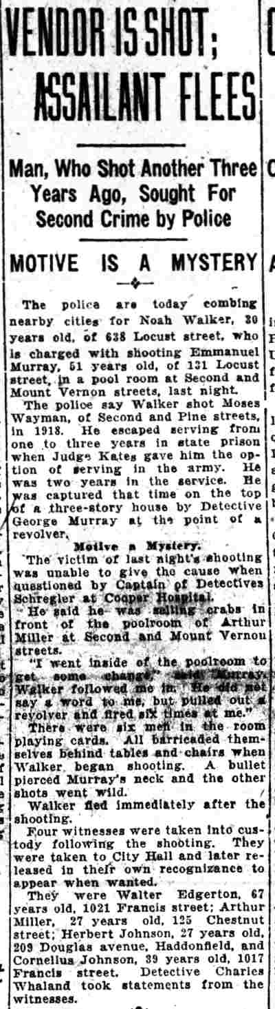 Camden Daily Courier, November 23, 1921 — Kentucky Rosebud
