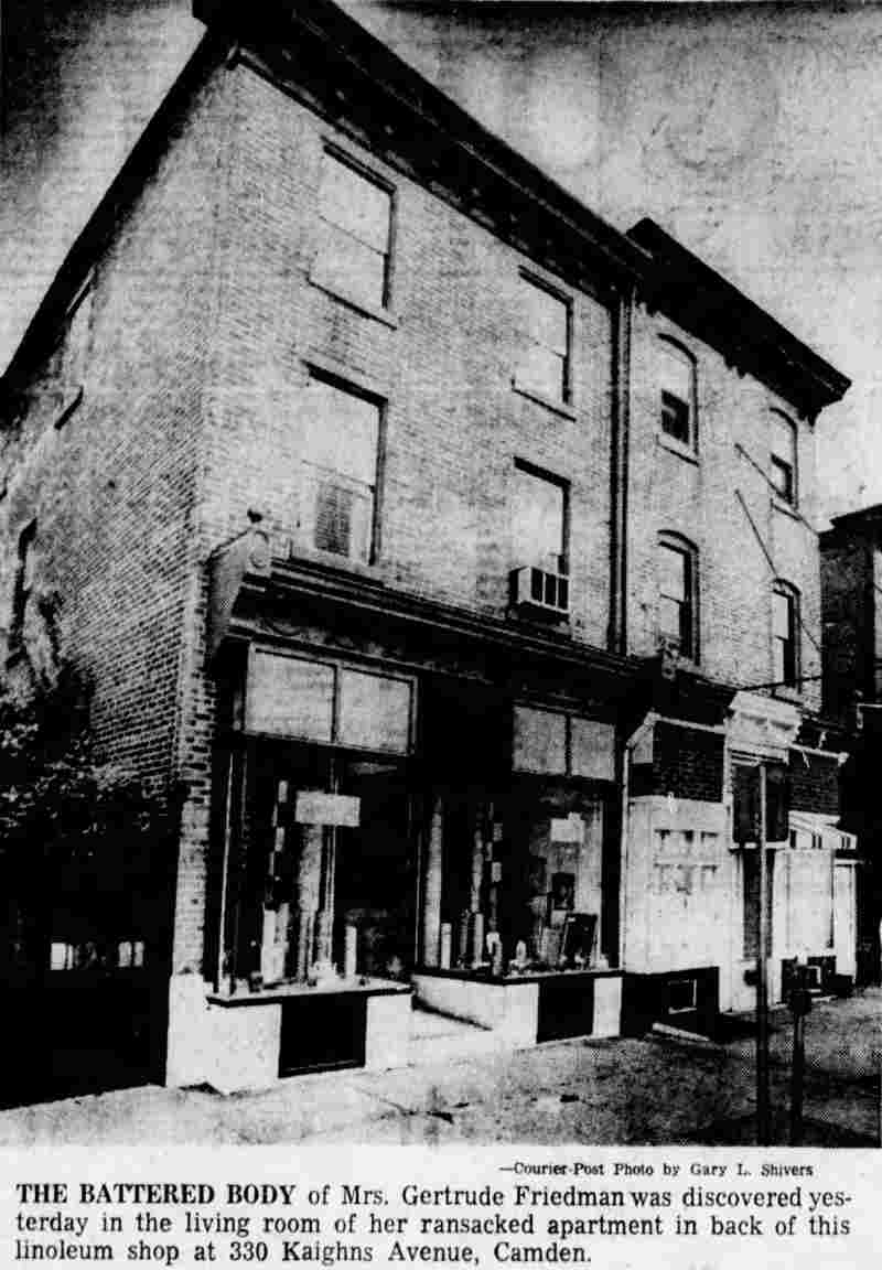 330 Kaighns Avenue, Camden — the scene of the Gertrude Friedman murder