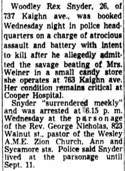Woodley Snyder case continued