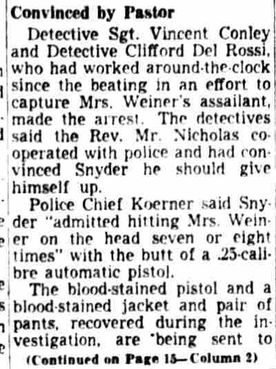 Woodley Snyder case continued