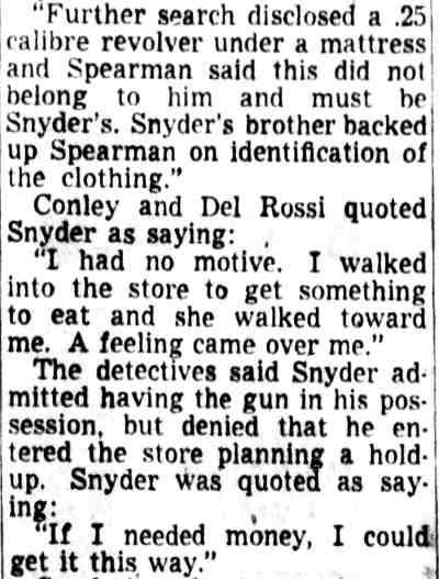 Woodley Snyder case continued