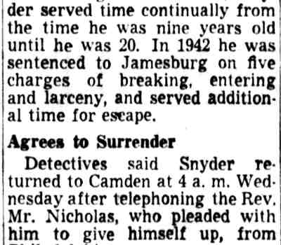 Woodley Snyder case continued