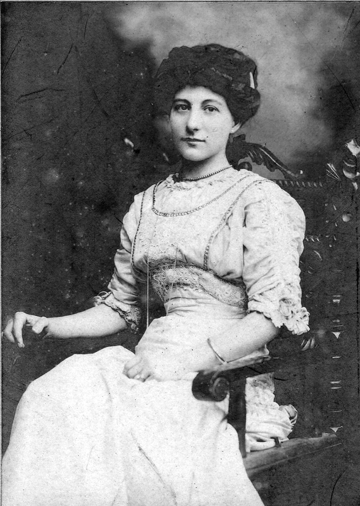 Portrait of Agnes M. Lickfeld, sepia version