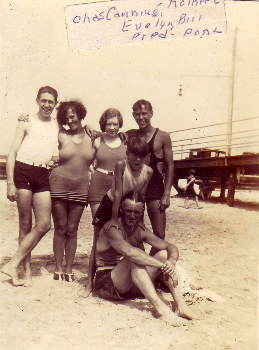 Standing left to right: Charles Canning, Ruby R. Lickfeld, Evelyn Hill Lickfeld, Fred E. Lickfeld, William A. Lickfeld; Sitting: William E. Lickfeld Jr.