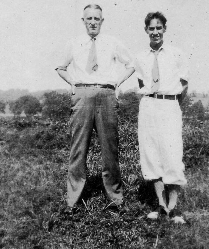 William E. and William A. Lickfeld, circa 1930 (black and white)