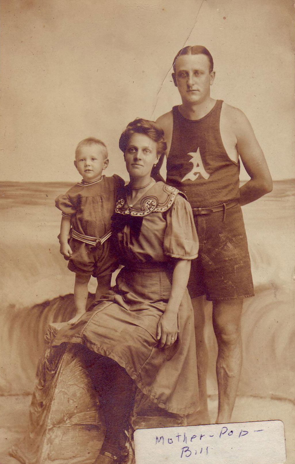 William A. Lickfeld at Holly Beach, New Jersey, 1911