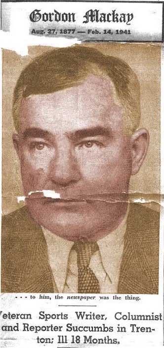 Philadelphia Record obituary header, February 16, 1941