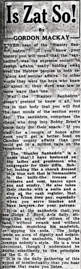 Is Zat So! column, January 8, 1938, page 1