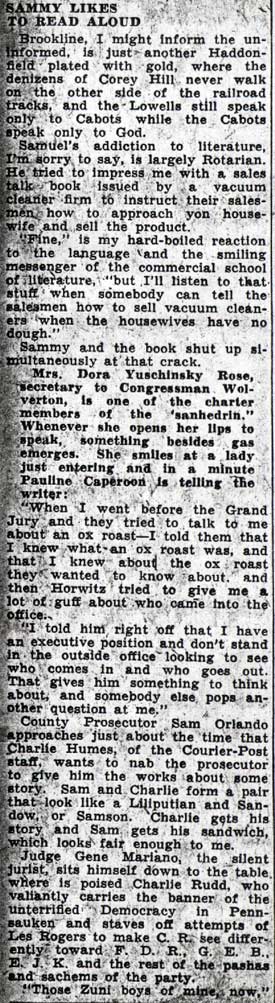 Is Zat So! column, January 8, 1938, page 3