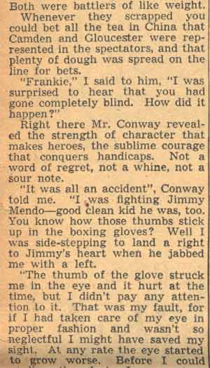 Gordon Mackay column on Frankie Conway, page 3