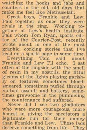 Gordon Mackay column on Frankie Conway, page 5