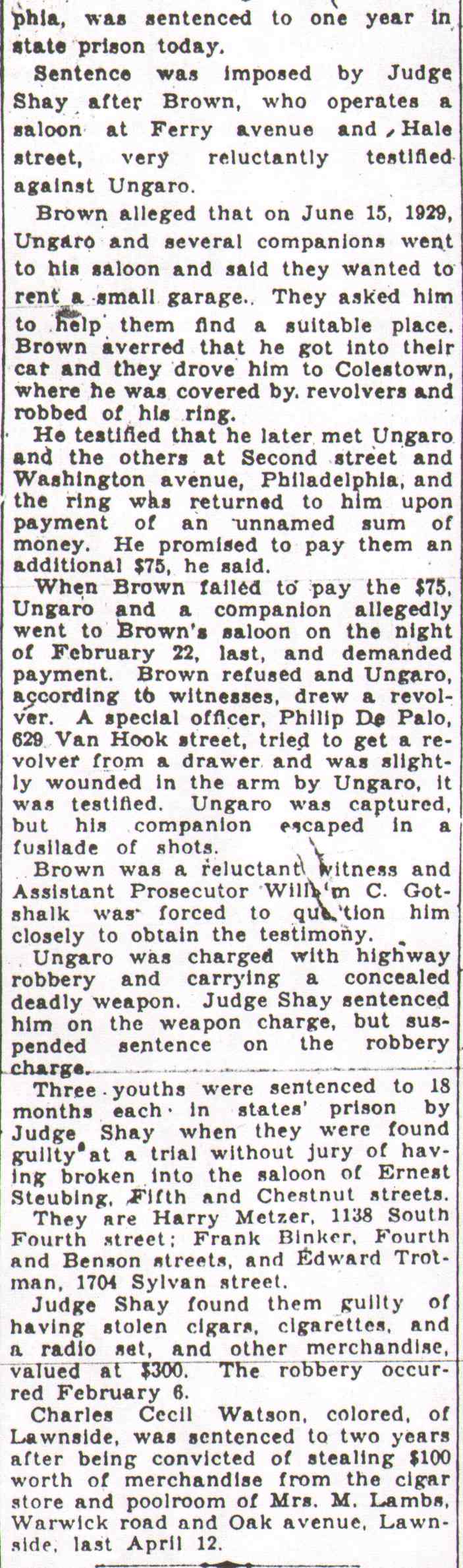 Camden Courier-Post May 6, 1930 - continued