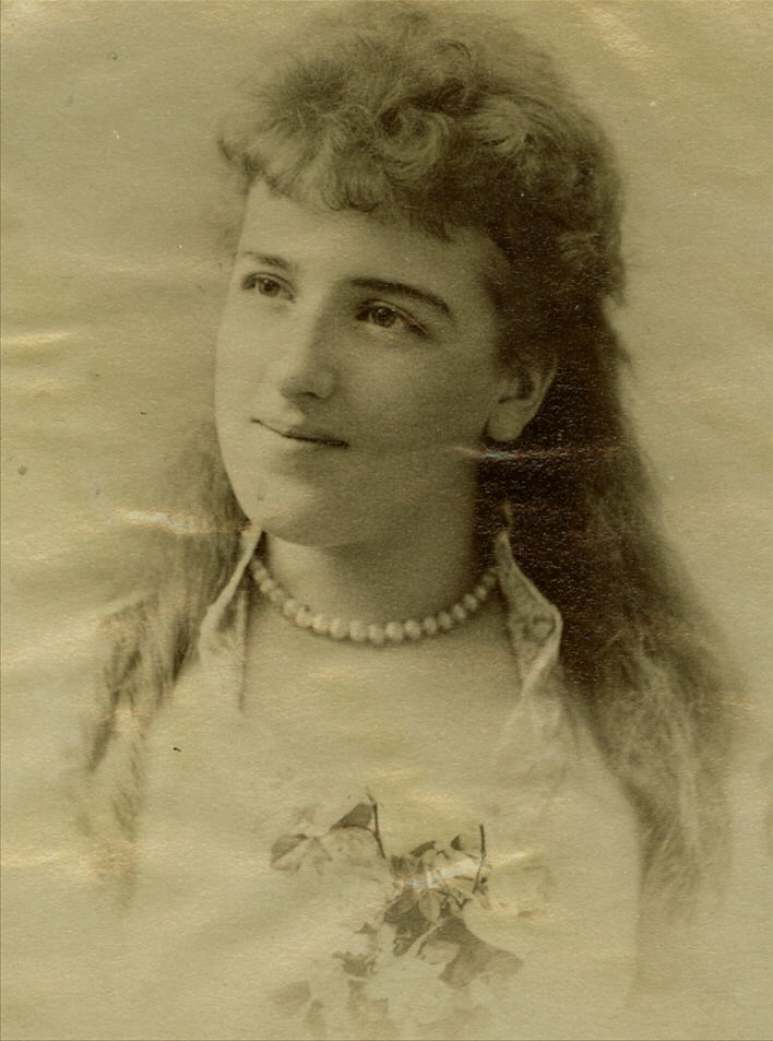 Lillie Evans Hires Morton, about 1882