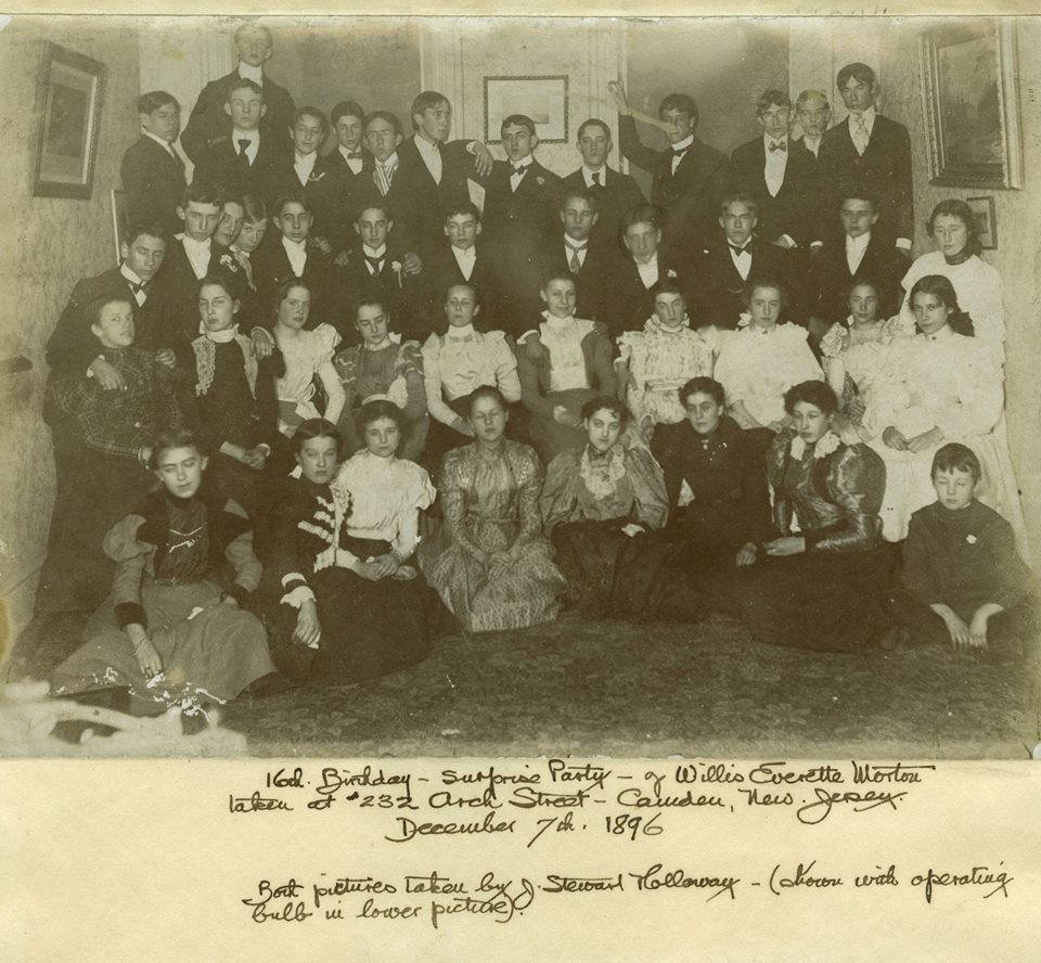 Willis Everett Morton surprise birthday party, December 7, 1896, first photo