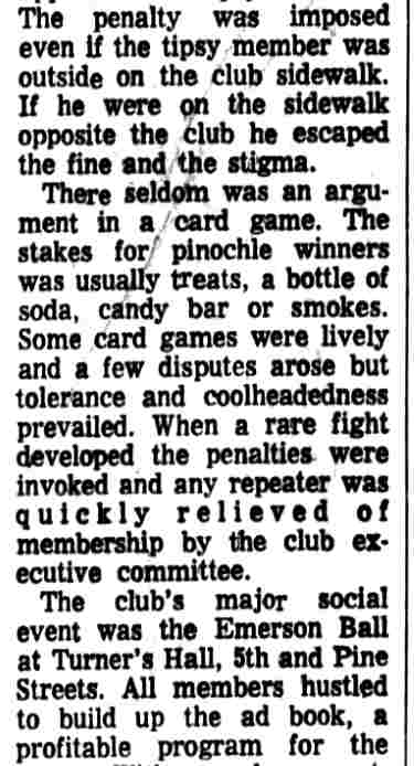 Comradeship column continued