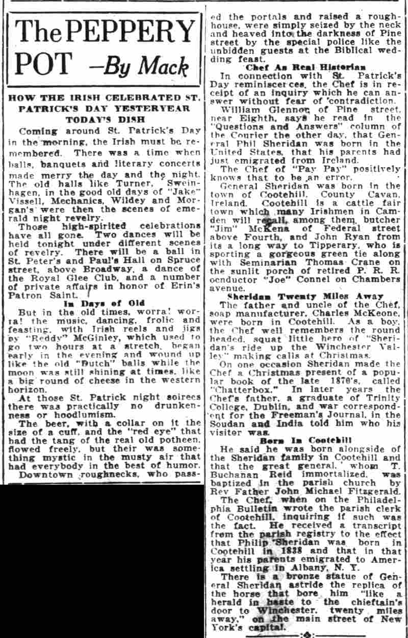 The Peppery Pot by Mack, Camden Courier-Post, March 17, 1924
