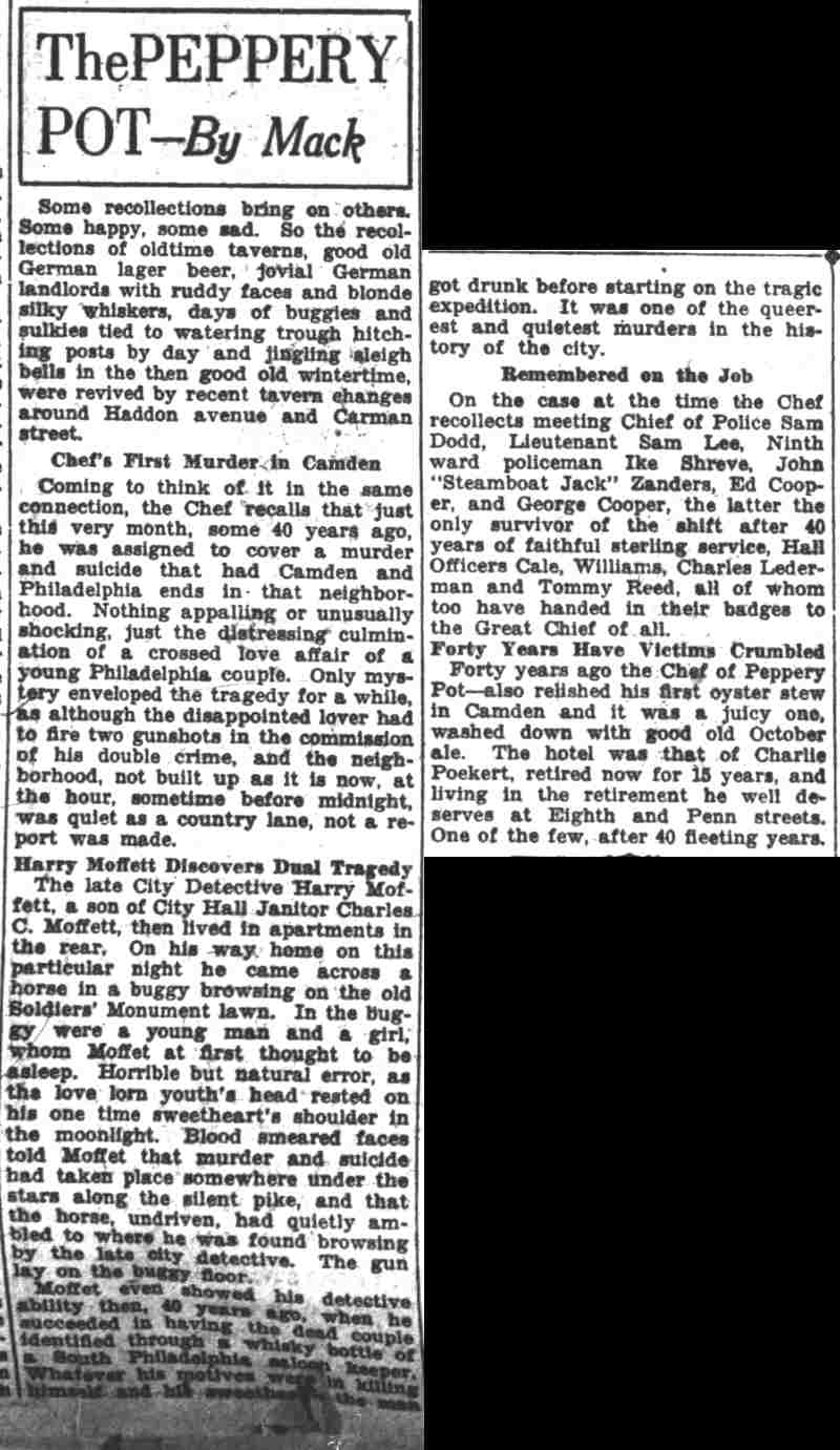 The Peppery Pot by Mack, Camden Daily Courier, October 27, 1927