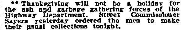 Philadelphia Inquirer article about Alfred L. Sayers, November 24, 1910