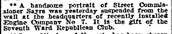 Philadelphia Inquirer article about Alfred L. Sayers, August 24, 1910