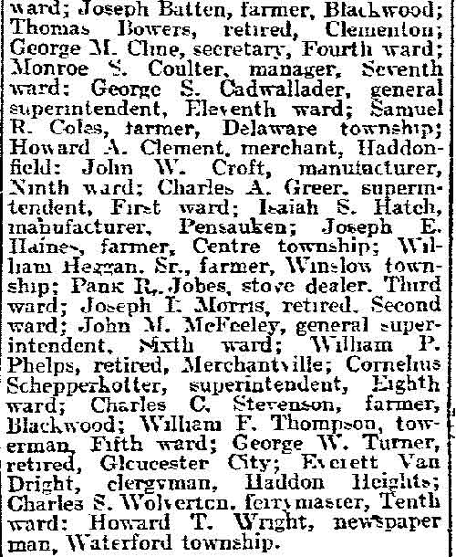 Philadelphia Inquirer, December 15, 1909 (page 3)