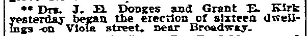 Sixteen Dwellings on Viola Street — Philadelphia Inquirer, November 24, 1908