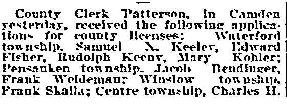 Philadelphia Inquirer, September 12, 1906 – group photo, page 1