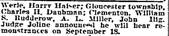 Philadelphia Inquirer, September 12, 1906 – group photo, page 2