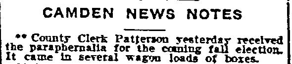 Philadelphia Inquirer, August 17, 1910 – group photo featuring Patterson